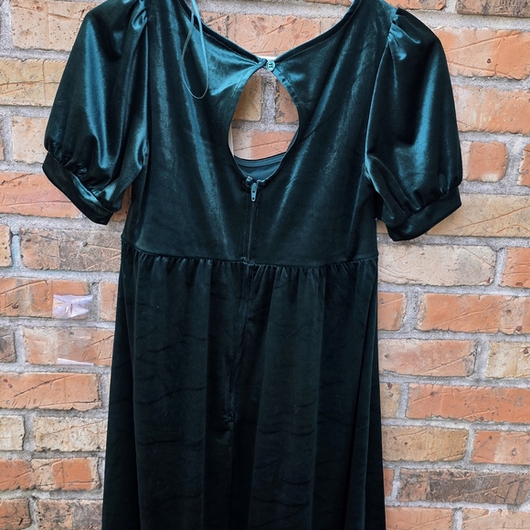 Francesca's Collections HUNTER GREEN Mini Dress - Picture 5 of 8